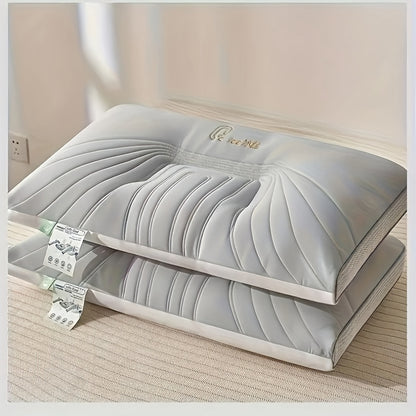 2pcs 3D cooling soft neck pillow, suitable for family living rooms, bedrooms, dormitories, hotels, travel, holiday gifts