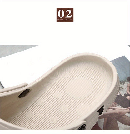 Tamancos unissexo, sapatos para jardim, chinelos leves antiderrapantes, sandálias casuais vazadas para praia, calçado adulto