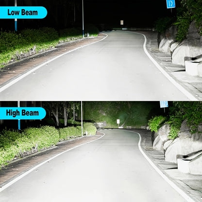 Xstorm 2pcs H4 9003 LED Car Headlight Bulbs, 40W 20000LM 6000K Cool White 500% Brightness H4/9003/HB2 LED Canbus High/Low Beam Moto Head light Auto Motorcycle Lamp 12V Plug And Play, Without Battery