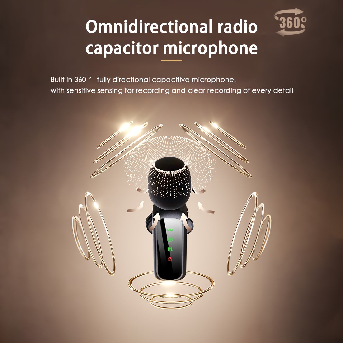 4-in-1 Professional Wireless Lavalier Microphone for 4 People, Plug-and-Play with Intelligent Noise Reduction, Windproof Ball, Compatible with Smartphones, Laptops, and Tablets, USB-C Charging, 2.4G/3G/4G/5G, Video Conference