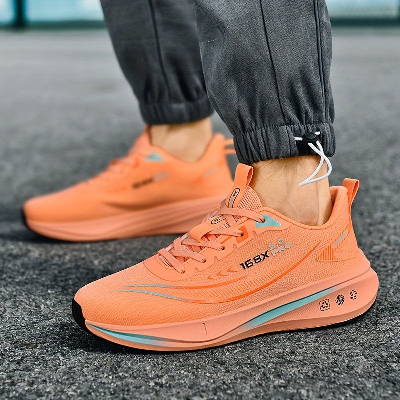 Men's Running Sneakers – Lightweight and Breathable, Soft Cushioned Outsole for Road & Trail Use Multi-Functional Non Slip Shoes Suitable for Marathon Triatlon Off-Road Cycling Gym Aerobics Hiking Mountaineering Daily Wear