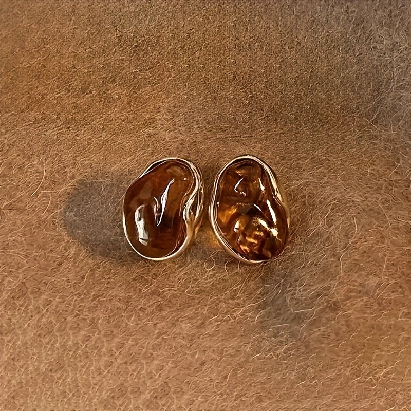 AIVEO Women's Hypoallergenic 18K Gold Plated Stainless Steel Stud Earrings - Anti-Fade Sensitive Light Beige, Simple Elegant Everyday & Party Jewelry, Year-Round Wear, Perfect Gift for Mom, Wife, Girlfriend (Low-Allergy Ear S