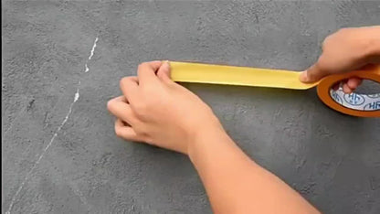 20pcs Orange Painter's Tape, 30mm x 50m - Removable Adhesive for Walls, Automotive, and Home Decor, No Solution Needed, Strong Bond to Concrete Surfaces, Wall Sticker | Consistent Width | Strong Adhesive