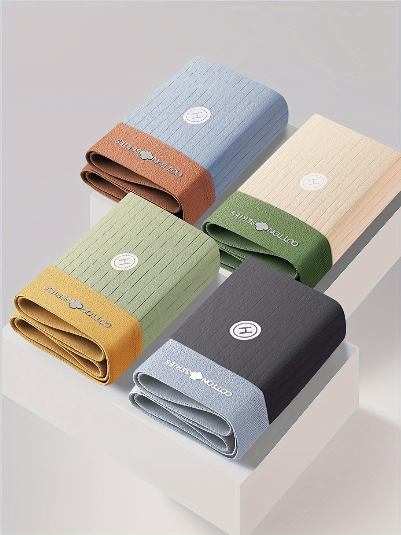 4pcs Men's Underwear, Cotton Breathable Soft Comfy Skin-friendly Stretchy Boxer Briefs Shorts, Perfect For Everyday Wear