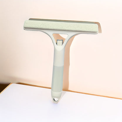 3-in-1 Multifunctional Plastic Squeegees for Windows, Mirrors, and Glass Cleaning - Spray, Wipe and Dry - Ideal for Bathroom, Kitchen, and Living Spaces