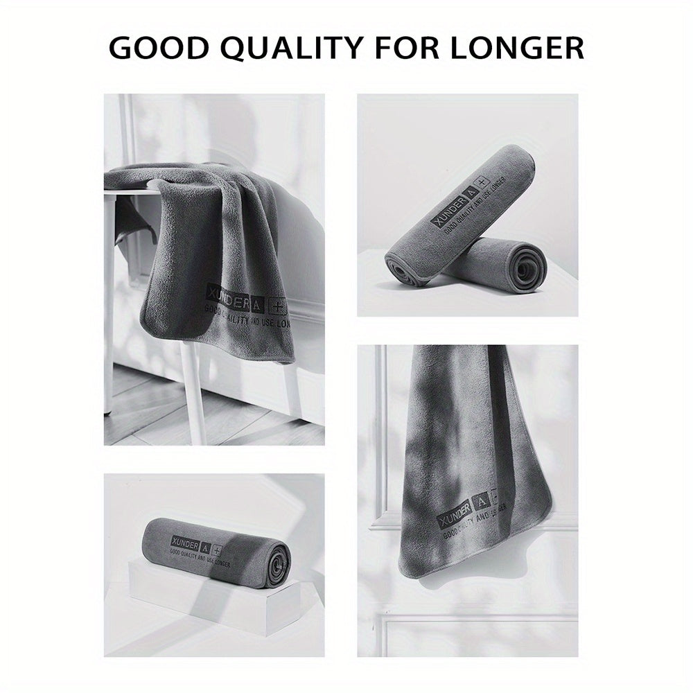 5/2pcs Luxury Microfiber Car Washing Towel, Soft Drying Cloth for Car Body with Double Layer of Thickened and Highly Absorbent Plush