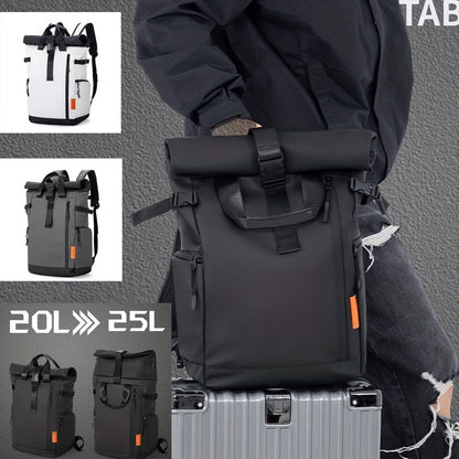 Stylish Men’s Oxford Backpack - Large Capacity, Perfect for School & Travel