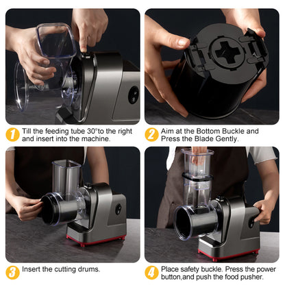 Electric Vegetable Cutter, Multifunctional Kitchen Vegetable Shredder, Potato Slicer, Saved Fruits and Vegetables in Time for Home, Restaurants, and More