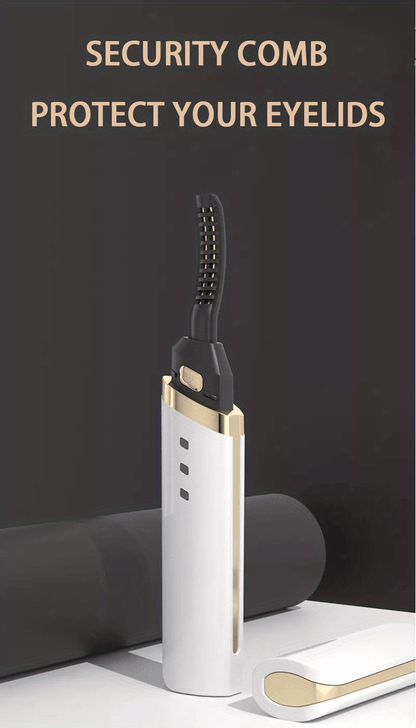 Long-Lasting Portable Electric Eyelash Curler with Heated Technology - Perfect Gift for Women