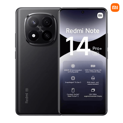 Xiaomi Redmi Note 14 Pro Plus 12GB+512GB 5G Smartphone Snapdragon 7s Gen 3 6.67" AMOLED Display 200MP Triple Camera 120W HyperCharge