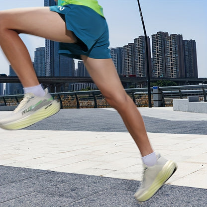 Lightweight breathable running shoes for men - Low-profile stability design with durable rubber outsole for road, trail and gym training - All-season comfort, extended sizes, unisex-friendly (black/orange), Fitness footwear, Sleek Sport