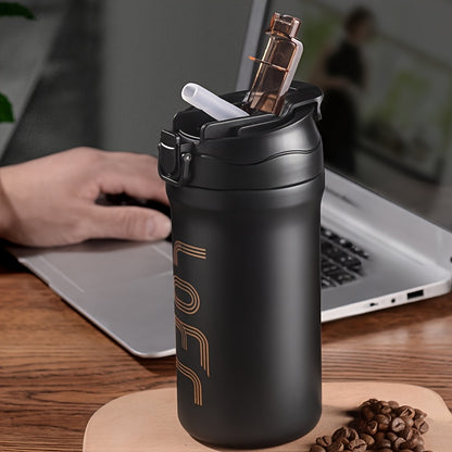 20oz/600ml Double Wall Vacuum Insulated Stainless Steel Travel Mug - Thermal Cup with Leakproof Flip-Top Lid, Keeps Drinks Hot/Cold for Hours, Large Capacity Thermos for Coffee, Tea, Water - Perfect Gift for Coffee &amp; Tea Love