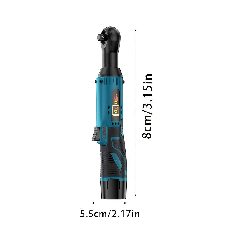 2025 New Electric Wrench, Portable Ratchet Wrench, Automotive Maintenance Angle Crane Installation Tool, Effort-Saving Quick-Release Wrench for Home Renovation, Ergonomic Socket Design, Featuring Adjustable Speed ​​Trigger, Ide