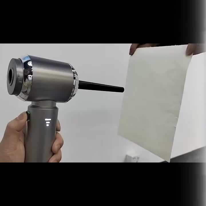 Aspirador portátil sem fios de alta potência 20000PA, mini aspirador 4 em 1 com compressor, soprador de ar e bomba, com motor sem escovas, ideal para carro, casa, escritório, campismo e limpeza de pó de teclados de computador e portáteis.