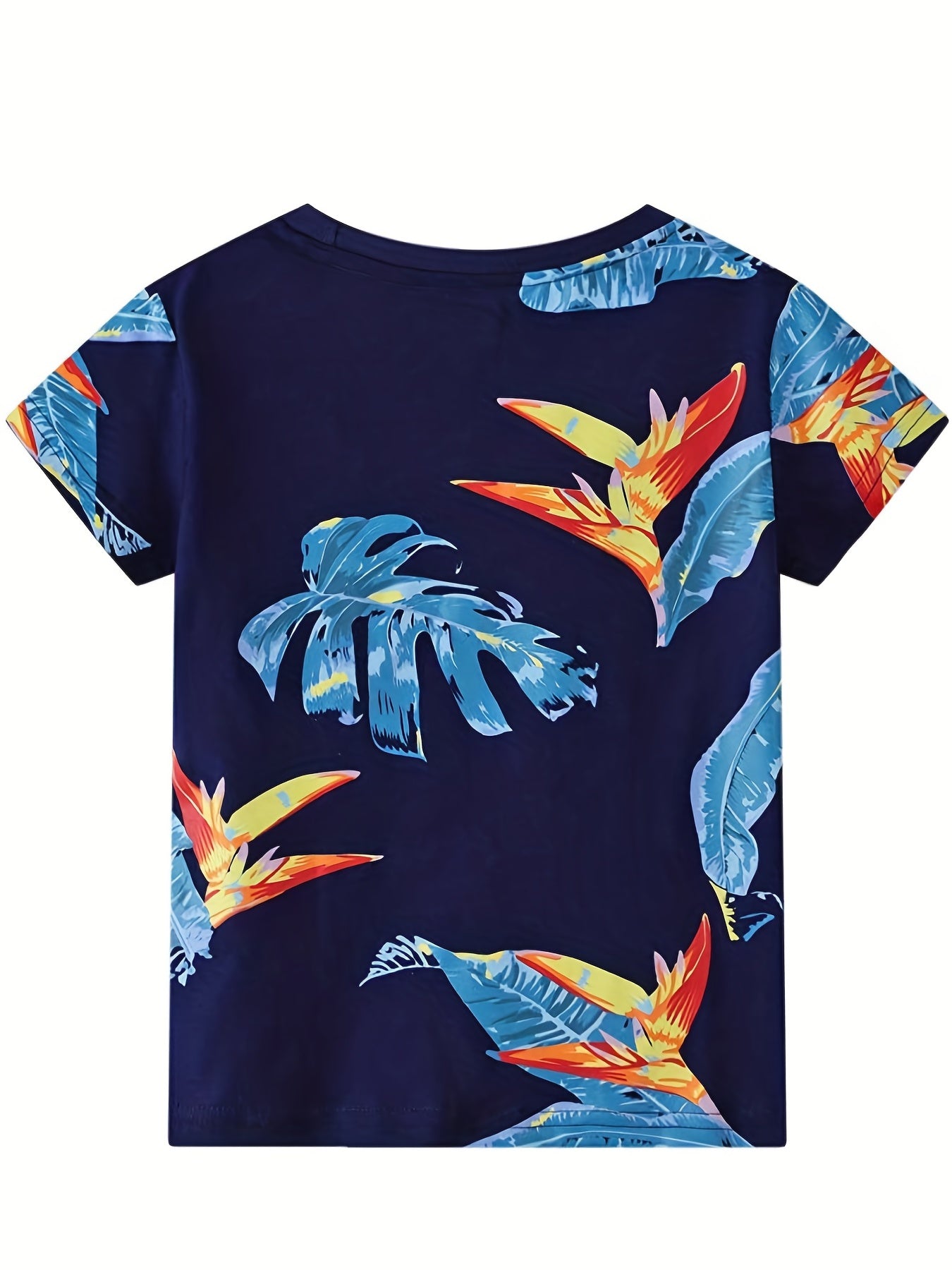 Boys "California" Leaf Casual Outfit Round Neck T-shirt & Shorts For Summer Kids Clothes