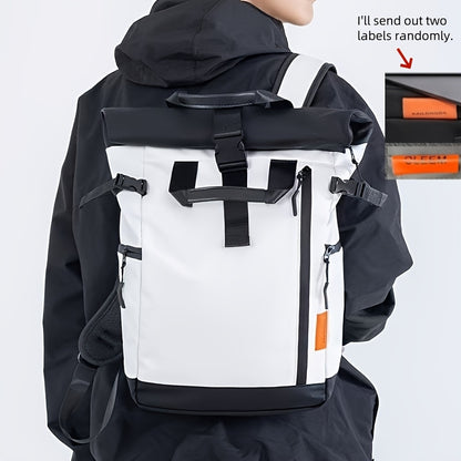 Stylish Men’s Oxford Backpack - Large Capacity, Perfect for School & Travel