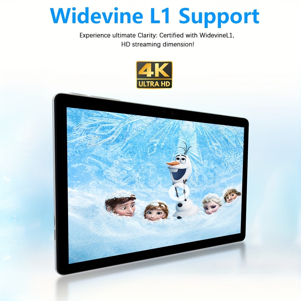 CRELANDER W30 2 in 1 Tablet PC Android 15 Tablet, RAM 12GB (4+8GB Expand)+128Gb ROM, with Case, (Keyboard, Mouse, Pen) Can Optional, 2.4G/5G Wifi, GMS, GPS, Google, Pad, Tablet PC, Tablet, Pad