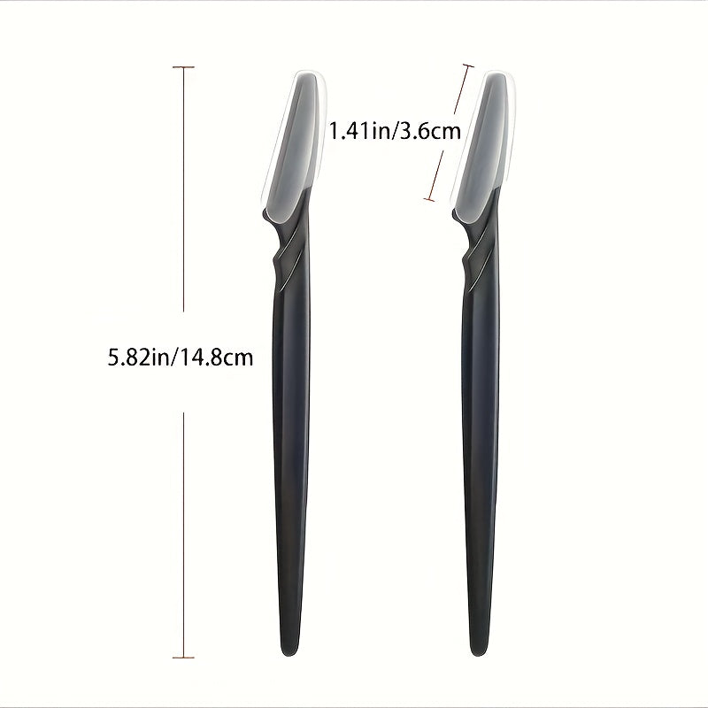 3-24pcs Eyebrow Razor Shaper Set, Facial Hair Remover Trimmer Grooming Kit for Women and Men, Stainless Steel, Non-Electric, No Battery Required, with Various Colors for Versatility