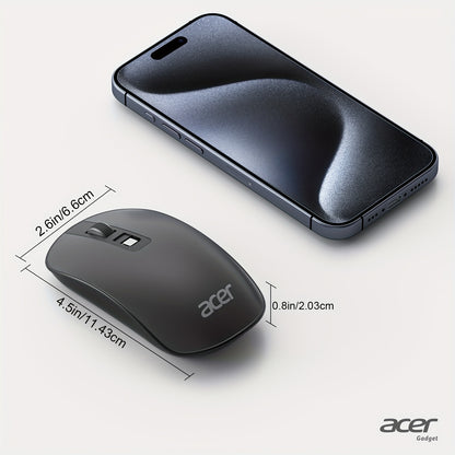 ACER Computer Mouse Wireless, 2.4G Slim USB Wireless Mice with USB Receiver, Laptop Mouse with 4 Buttons, Portable for Laptop, Desktop, PC, Wireless Mouse for Laptop, Ergonomic Mouse, Computer Mouse Wireless USB, Wireless Mou