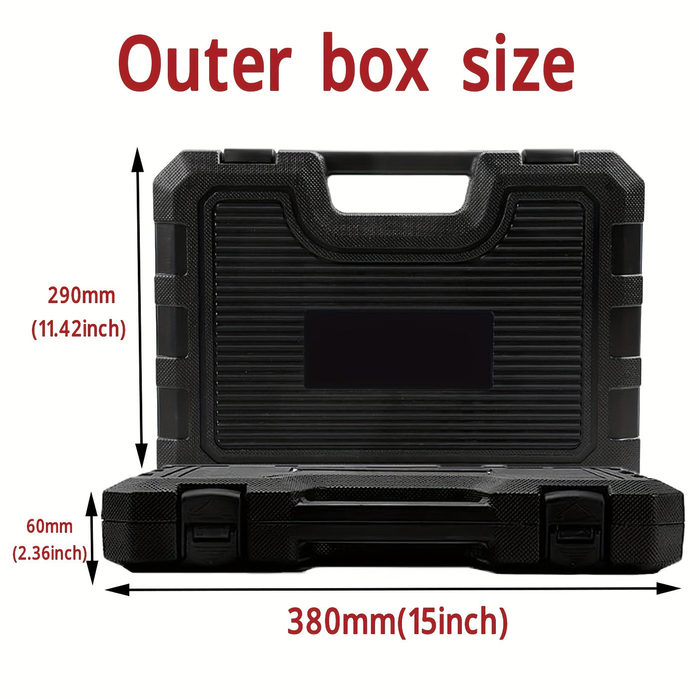 3/8" Drive Impact Socket Set, 6-Point 50pcs Standard Metric (8-22mm) &amp; SAE (5/16-3/4-Inch) CR-V Steel Sockets with Adapters and Tape Handle, Nice Gifts