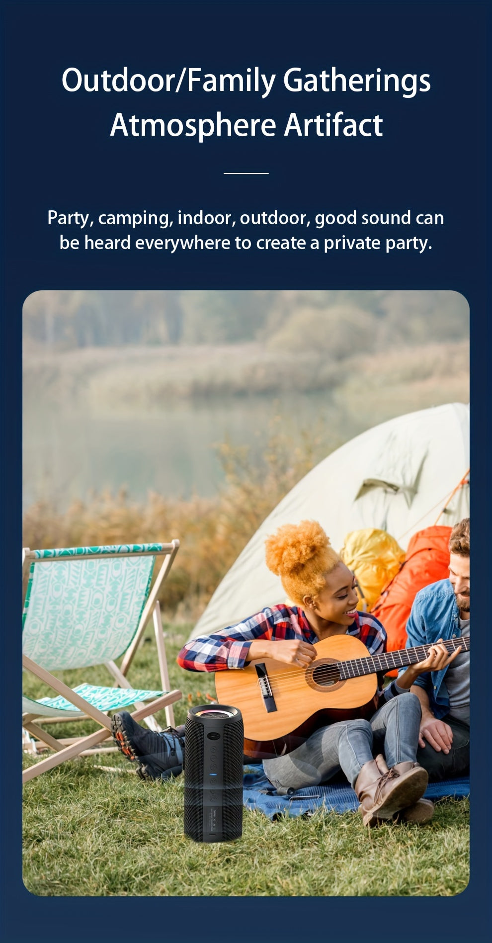 ZEALOT S51 Pro 40W Wireless Speakers - 16Hrs Playtime, Dual Pairing, Booming Bass, Waterproof IPX5, Portable with Handle, USB-C Charging, 7.2 Surround Sound, 40W Power, for Home, Car, Camping, Travel - Ideal Christmas Gift