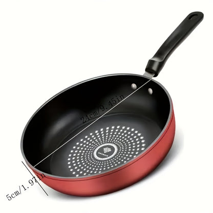 Lightweight Non-Stick Cast Iron Skillet - Smokeless, Even Heat Distribution, Perfect for Pancakes, Steaks, and Breakfast, Compatible with Gas and Induction Stoves, Dishwasher Safe, Breakfast Cooking | Modern Kitchenware | Dur