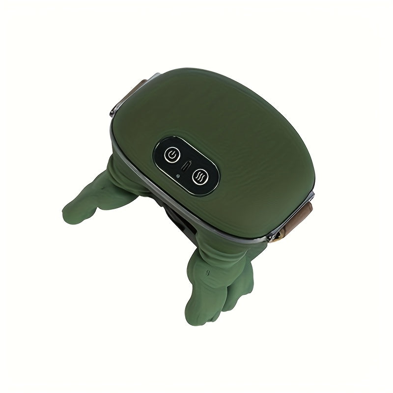 USB Charging Neck And Shoulder Heating Massager, Electric Massager, 6D Hand Simulated Shoulder, Neck, Back Massager, Neck Trapezius Massager, As Well As Deep Kneading And Massage for The Shoulders And Legs. Suitable Gifts for