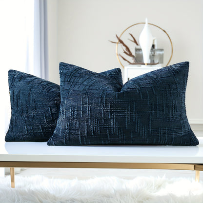 2pcs, Chenille Throw Pillow Covers Set of 2 Thick Textured Slubby Couch Pillow Covers Farmhouse Accent Modern Neutral Decorative Pillow Cases for Bed Sofa, Living Room, Machine Washable