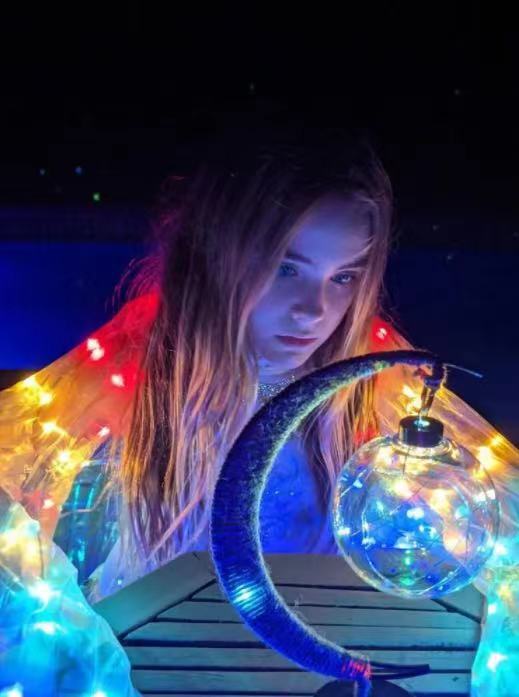 LED Ball Lamp Wrought Iron Moon Lamp, Plastic And Iron Bar Desk Lamp Decorative Lamp, Bedroom Decorative Modeling Lamp (battery Not Included) Halloween, Christmas Decor For Hotel/catering/event Holding