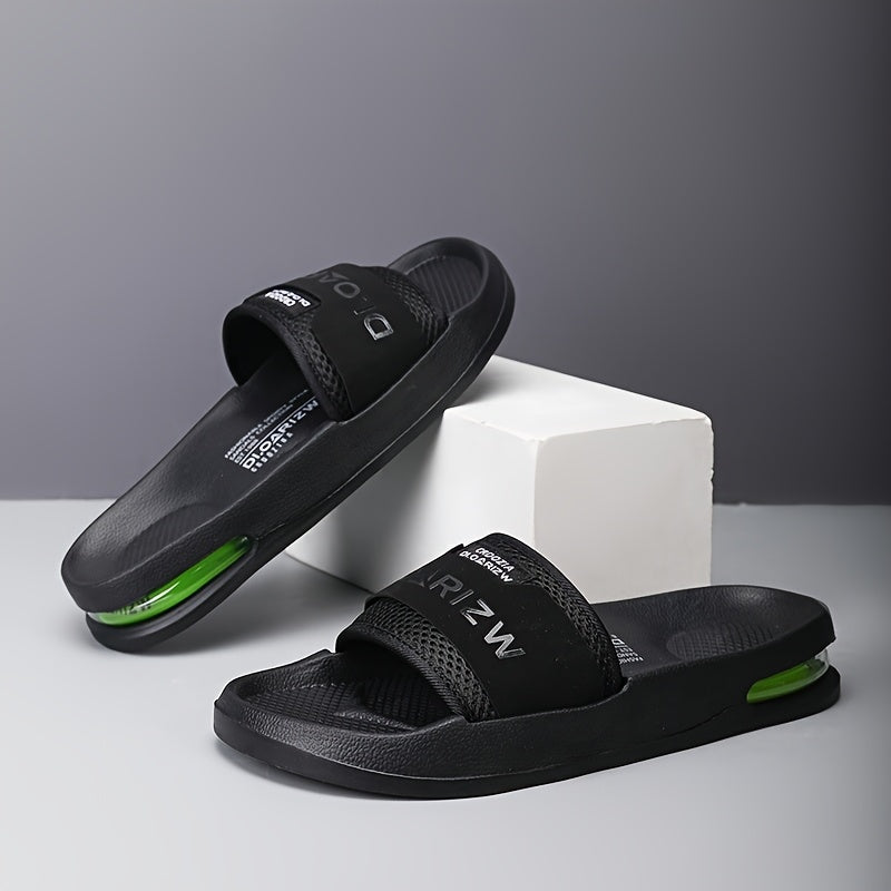 Men'S Casual Slip-On Sandals with "2W" Embroidery - Non-Slip, EVA Material, Black and Brown, Comfortable for Indoor and Outdoor Use, Casual Footwear | Stylish Sandals | EVA Sandals