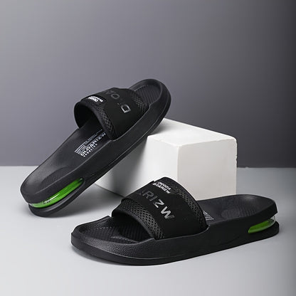 Men'S Casual Slip-On Sandals with "2W" Embroidery - Non-Slip, EVA Material, Black and Brown, Comfortable for Indoor and Outdoor Use, Casual Footwear | Stylish Sandals | EVA Sandals