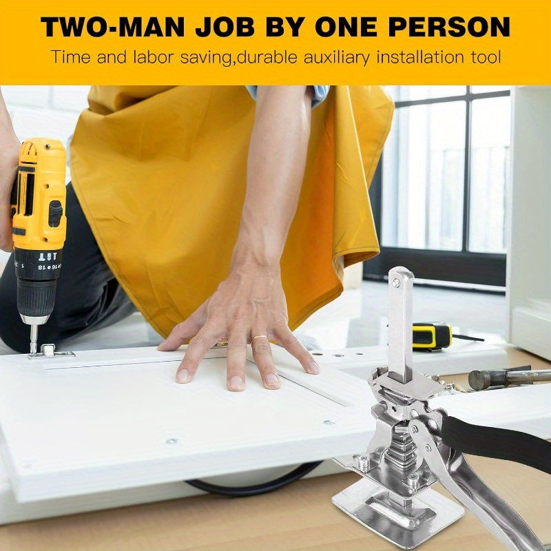 2pcs 7.5 Inch Multifunctional Furniture Lifter, Labor-saving Arm Jack, Suitable For Installing Cabinets And Door Panel Lifting, Load Capacity 220 Lbs, Manual Lifting Height 3.9 Inches