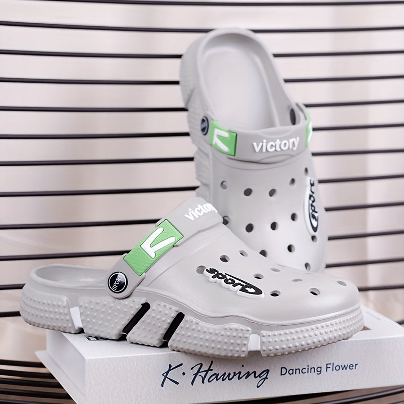 Sandálias leves em EVA para homem e mulher - Calçado de praia respirável para o verão com sola antiderrapante, design casual sem atacadores para uso exterior e casual, sandálias casuais | Calçado sem atacadores | Sandálias em EVA