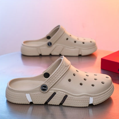 Tamancos unissexo, sapatos para jardim, chinelos leves antiderrapantes, sandálias casuais vazadas para praia, calçado adulto