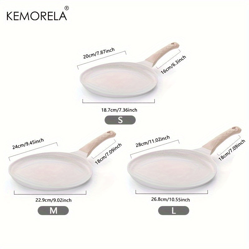 KEMORELA 1pc Medical Stone Crepe Pans, Griddle for Making Tortillas, Quesadillas, Faas, Pancakes, French Toast, for Induction Cooker, Cookware, Kitchen Utensils, Kitchen Gadgets, Kitchen Accessories, Home Kitchen Items