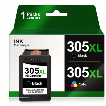 High-Yield 305XL Remanufactured Ink Cartridge for HP 305 305XL Compatible with HP DeskJet 2700 2710 2720 2722 DeskJet Plus 4100 4120 4130 Envy 6000 6010 6020 6032 Envy Pro 6400 6420- Black & Tri-Color