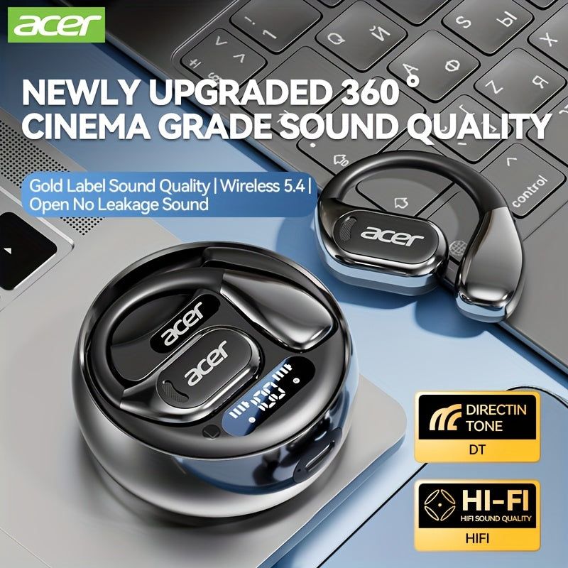Acer OHR510 Pure Bass Sound Wireless Wireless Earbuds - New Model Over-Ear Design, Long Battery Life, High-Quality Sound for Sports