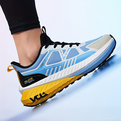 Fashionable athletic shoes for men and women - Lightweight casual running shoes, all-season comfort, round toe lace-up sneakers, breathable woven fabric, EVA sole, universal fit.