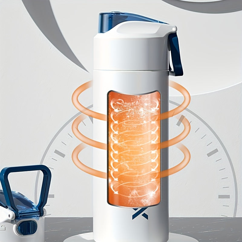 1000ml/600ml Stainless Steel Insulated Water Bottle, Wide Mouth for Hot & Cold Retention - Sports Gym Cycling Outdoor Hiking Travel Car Cup with Leakproof Vacuum Double-Layer Design (BPA Free)