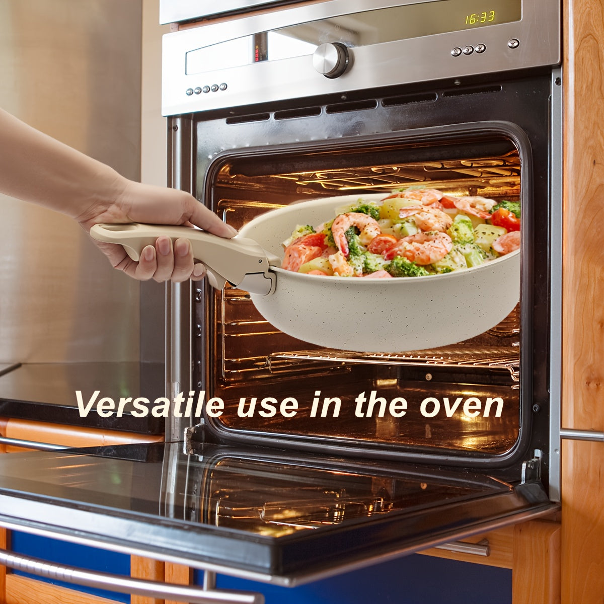 Kpxsiaion Ceramic Coating Nonstick Cookware Set 12pcs with Detachable Handle, Induction Dishwasher Oven Safe Pans and Pots Set, Home Cooking Essentials, Kitchen Cookware, Stylish Pots And Pans, Contemporary Cookware, Highqual