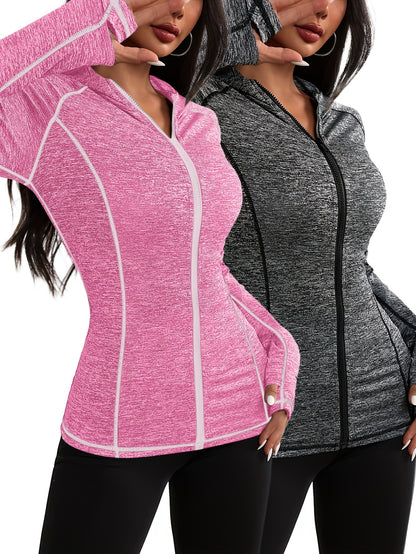Conjunto de duas peças feminino casual desportivo