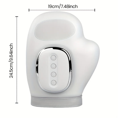 Ideal Gift, Hot Pressure Relax Hand Massager with 3 Massage Modes, 4 Temperature Settings, and 5 Air Wave Models Glove to Release Hand Stress from Long-Term Labor, Perfect for Moms and Women