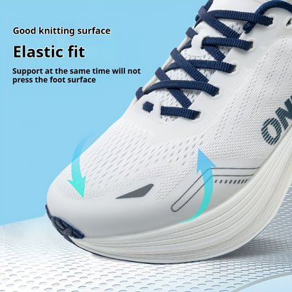 ONEMIX White Whale Running Shoes - Stable Support, Shock-Absorbing, Double Support for Stable Running Posture, Breathable Mesh Upper, Non-Slip Sole, Ideal for Running, Fitness Training, Hiking, and Daily Exercises, Stability