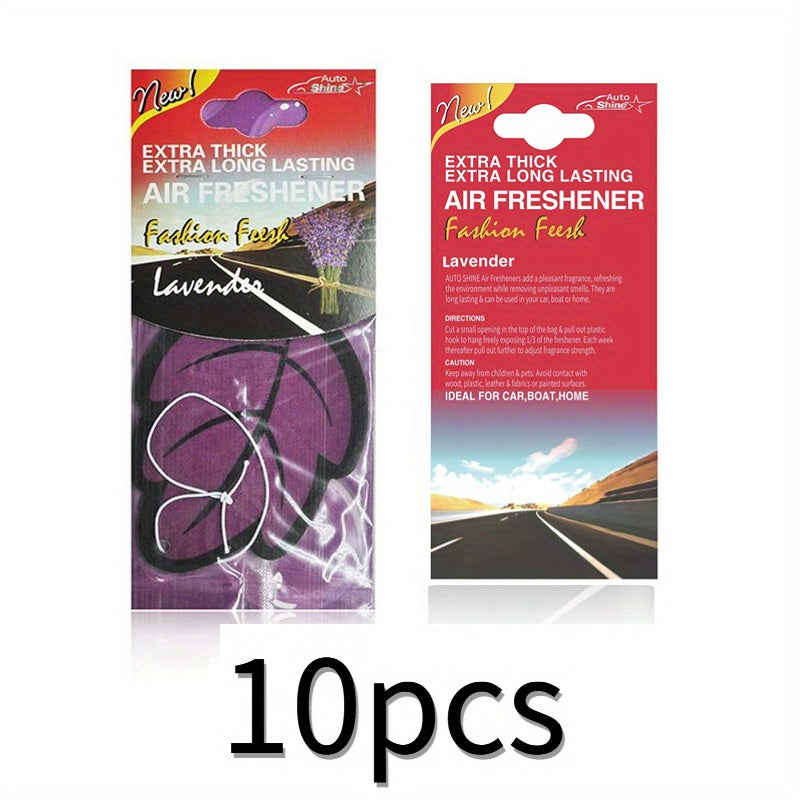 3-60pcs Car Air Freshener Natural Scented Tea Paper Auto Hanging Vanilla Perfume Fragrance Leaf Shape Car Interior Accessories Christmas Gift