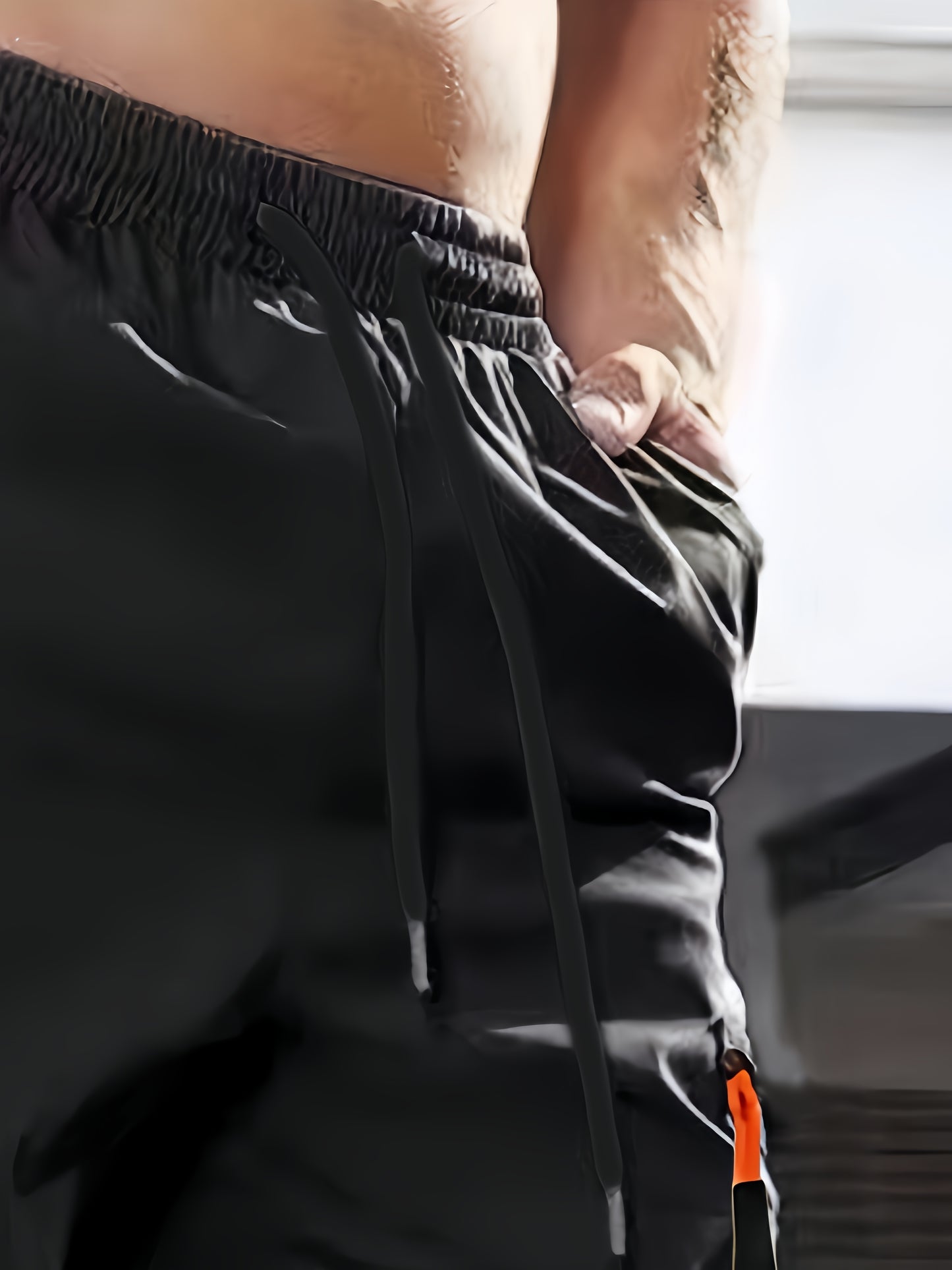 Men's Heavy-Duty Work Pants - Loose-Fit Cargo Trousers with Multiple Utility Pockets, Elastic Waistband, Non-Stretch Fabric for Construction, Outdoor, Everyday Casual - Black Pants (Machine Washable), Outdoor Activities, Func