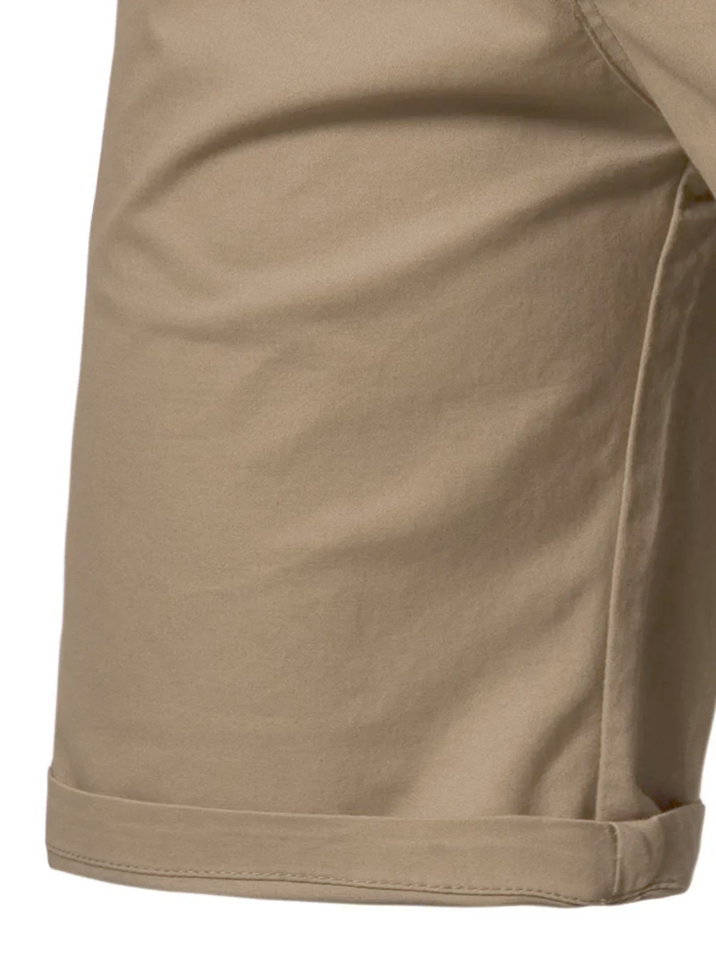 Men'S Classic Solid Color Polyester Short Pants, Casual Golf Wear, Mid Waist, Regular Fit, Slight Stretch Fabric, with Pocket