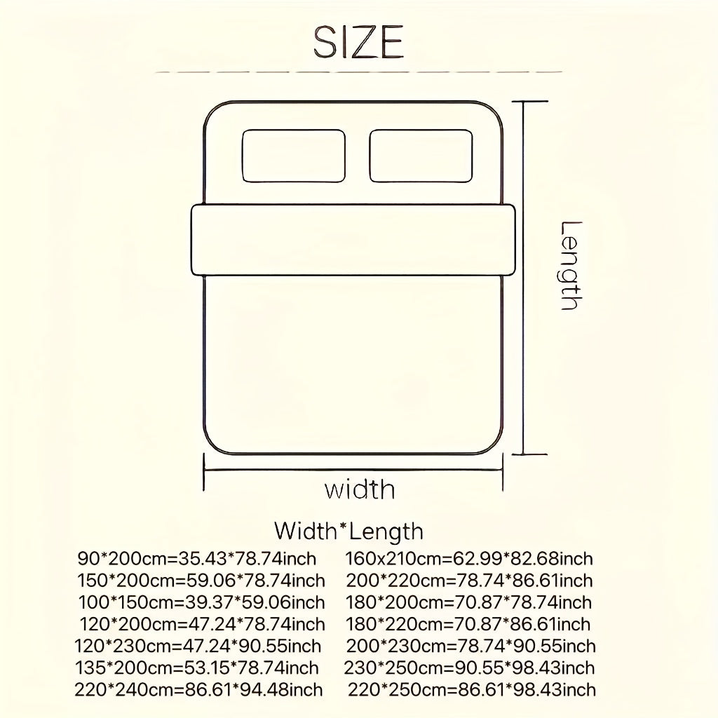 4pcs Quilt Cover, Bed Sheet And Pillowcase, Soft And Comfortable, AB Double Version Design, Fresh And Comfortable Touch, Machine Washable, Skin-Friendly, Suitable for Bedroom And Dormitory Four-Piece Set (1 Quilt Cover + 1 Be