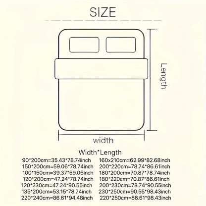 4pcs Quilt Cover, Bed Sheet And Pillowcase, Soft And Comfortable, AB Double Version Design, Fresh And Comfortable Touch, Machine Washable, Skin-Friendly, Suitable for Bedroom And Dormitory Four-Piece Set (1 Quilt Cover + 1 Be