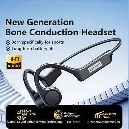 Lenovo X4 5.3 Chip + Low Power - Tech Enthusiasts - Daily Use - 2025 Popular Bone Conduction Wireless Bluetooth headphones
