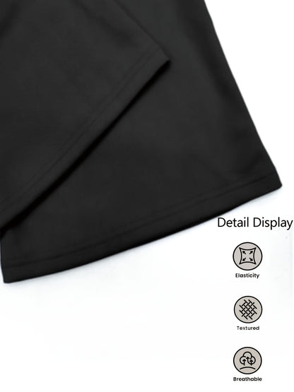 2pcs Women'S High-Waisted Wide-Leg Pants with Heart Letter Print - Casual Loose-Fit Joggers, Solid Color, All-Season Comfort, Pockets, Versatile for Casual Attire